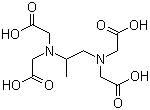 (+)-1,2-Diaminopropanetetraacetic acid molecular structure (CAS 15250-41-6)