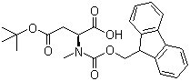 Fmoc-N-methyl-L-aspartic acid 4-tert-butyl ester molecular structure (CAS 152548-66-8)