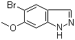 5-Bromo-6-methoxy-1H-indazole molecular structure (CAS 152626-78-3)
