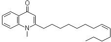 structure of CAS# 15266-38-3, Evocarpine;1-Methyl-2-(8Z)-8-tridecenyl-4(1H)-quinolinone