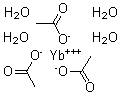 结构式 CAS# 15280-58-7, 四水合乙酸镱