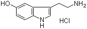 5-羟基色胺盐酸盐分子结构 (CAS 153-98-0)