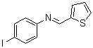 4-Iodo-N-(2-thienylmethylene)benzenamine molecular structure (CAS 15310-76-6)