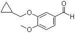 structure of CAS# 153200-64-7, 3-Cyclopropylmethoxy-4-methoxybenzaldehyde