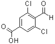 3,5-Dichloro-4-formylbenzoic acid molecular structure (CAS 153203-80-6)