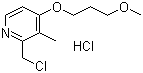2-Chloromethyl-3-methyl-4-(3-methoxypropoxy)pyridine hydrochloride molecular structure (CAS 153259-31-5)