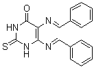 structure of CAS# 1533426-72-0, 2,3-Dihydro-5,6-bis[(E)-(phenylmethylene)amino]-2-thioxo-4(1H)-pyrimidinone