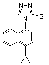 4-(4-Cyclopropylnaphthalen-1-yl)-4H-1,2,4-triazole-3-thiol molecular structure (CAS 1533519-84-4)