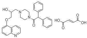 Dofequidar fumarate molecular structure (CAS 153653-30-6)