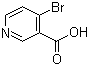 结构式 CAS# 15366-62-8, 4-溴烟酸; 4-溴-3-吡啶甲酸