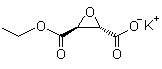 (2S-trans)-2,3-Oxiranedicarboxylic acid monoethyl ester potassium salt molecular structure (CAS 153831-86-8)