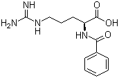structure of CAS# 154-92-7, N-Benzoyl-L-arginine