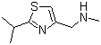 2-Isopropyl-4-(methylaminomethyl)thiazole molecular structure (CAS 154212-60-9)