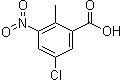 5-Chloro-2-methyl-3-nitrobenzoic acid molecular structure (CAS 154257-81-5)
