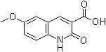 6-Methoxy-1,2-dihydro-2-oxo-3-quinolinecarboxylic acid molecular structure (CAS 154386-35-3)