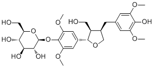 5,5'-Dimethoxylariciresinol 4-O-glucoside molecular structure (CAS 154418-16-3)