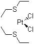 cis-Dichlorobis(diethylsulfide)platinum(II) molecular structure (CAS 15442-57-6)