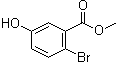 2-溴-5-羟基苯甲酸甲酯分子结构 (CAS 154607-00-8)