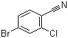 4-溴-2-氯苯甲腈分子结构 (CAS 154607-01-9)