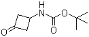 structure of CAS# 154748-49-9, tert-Butyl 3-oxocyclobutylcarbamate
