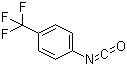 structure of CAS# 1548-13-6, 4-(Trifluoromethyl)phenyl isocyanate;1-Isocyanato-4-(trifluoromethyl)benzene; Trifluoro-p-tolyl isocyanate; p-Trifluoromethylphenyl isocyanate