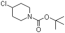 结构式 CAS# 154874-94-9, 1-叔丁氧羰基-4-氯哌啶