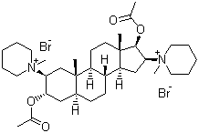 结构式 CAS# 15500-66-0, 泮库溴铵