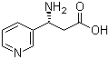 (R)-3-Amino-3-(pyridin-3-yl)propanoic acid molecular structure (CAS 155050-17-2)