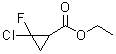 2-Chloro-2-fluorocyclopropanecarboxylic acid ethyl ester molecular structure (CAS 155051-93-7)