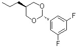 反式-2-(3,5-二氟苯基)-5-丙基-1,3-二恶烷分子结构 (CAS 155134-98-8)