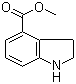 structure of CAS# 155135-61-8, Methyl indoline-4-carboxylate;Methyl 2,3-dihydro-1H-indole-4-carboxylate; 2,3-Dihydro-1H-indole-4-carboxylic acid methyl ester
