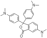 Crystal violet lactone molecular structure (CAS 1552-42-7)