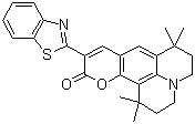 structure of CAS# 155306-71-1, 10-(2-Benzothiazolyl)-2,3,6,7-tetrahydro-1,1,7,7-tetramethyl-1H,5H,11H-(1)benzopyropyrano(6,7-8-I,j)quinolizin-11-one;C545T