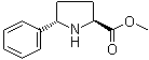 (5S)-5-苯基-L-脯氨酸甲酯分子结构 (CAS 155343-63-8)