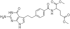 Pemetrexed methyl ester molecular structure (CAS 155405-81-5)