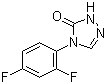 4-(2,4-Difluorophenyl)-2,4-dihydro-3H-1,2,4-triazol-3-one molecular structure (CAS 155431-40-6)