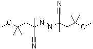 2,2'-(1,2-Diazenediyl)bis[4-methoxy-2,4-dimethylpentanenitrile] molecular structure (CAS 15545-97-8)