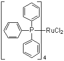Tetrakis(triphenylphosphine)ruthenium dichloride molecular structure (CAS 15555-77-8)