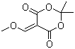 5-(甲氧基亚甲基)-2,2-二甲基-1,3-二氧杂环己-4,6-二酮分子结构 (CAS 15568-85-1)