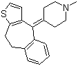 Pizotifen molecular structure (CAS 15574-96-6)