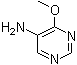 structure of CAS# 15579-82-5, 4-Methoxy-5-pyrimidinamine;5-Amino-4-methoxypyrimidine