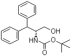 结构式 CAS# 155836-48-9, N-叔丁氧羰基-3-苯基-D-苯丙氨醇