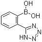 structure of CAS# 155884-01-8, 2-(5-Tetrazolyl)phenylboronic acid;[2-(Tetrazol-5-yl)phenyl]boronic acid