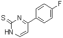 structure of CAS# 155957-43-0, 4-(4-Fluorophenyl)-2(1H)-pyrimidinethione
