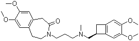 Ivabradine molecular structure (CAS 155974-00-8)