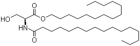 N-(1-Oxohexadecyl)-L-serine tetradecyl ester molecular structure (CAS 156042-32-9)