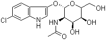 6-Chloro-3-indolyl-N-acetyl-beta-D-glucosaminide molecular structure (CAS 156117-44-1)