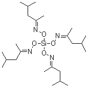 4-Methyl-2-pentanone O,O',O'',O'''-silanetetrayltetraoxime molecular structure (CAS 156145-62-9)