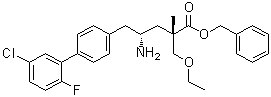 (alphaS,gammaR)-gamma-Amino-5'-chloro-alpha-(ethoxymethyl)-2'-fluoro-alpha-methyl-[1,1'-biphenyl]-4-pentanoic acid phenylmethyl ester molecular structure (CAS 1562405-20-2)