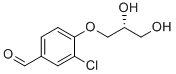 (R)-3-chloro-4-(2,3-dihydroxypropoxy)benzaldehyde molecular structure (CAS 1563017-36-6)